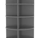 Rotating Shoe Rack, 6-Tiers Storage Shoe Rack Tower, Free Standing 360Shoe Storage Organizer Shoe Rack for Entryway Living Room Hallway (Grey, 6-Tiers)