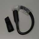 Universal Vacuum Hose Attachment 25" Flexible & Durable Lint Vac Hose with 1 Adapters for (1-1/4" or 1-3/8") Dyson Shark Hoover Bissell Vacuum, Clean Dryer Vent Lint Duct, Crevice Tool with Brush Kit