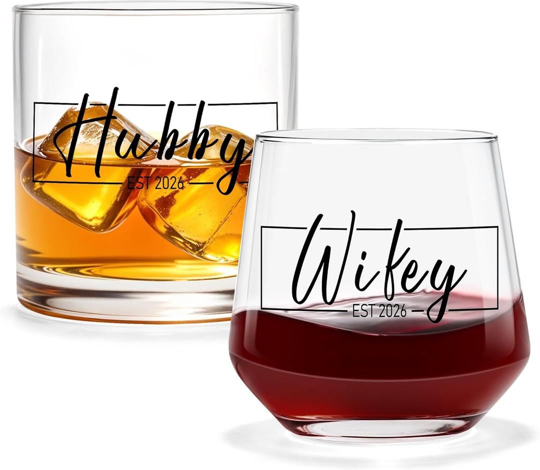 YENCHORN Wedding Gifts for Couples Mr and Mrs Gifts Wedding Gift for Newlyweds Bridal Shower Gift for Bride and Groom Just Married Presents for Hubby and Wifey Newly Wed Presents for Him and Her