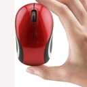 Wireless Mouse Mini Small Silent Cute Pocket Portable Compact Travel USB Tiny Optical Mice 3 Buttons 1000 DPI Cordless Mouse for PC Laptop Computer MacBook Kids Girl Boy Women Small Hands Gift(Red)