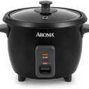 Aroma Housewares 1.5Qt. Rice & Grain Cooker (ARC-363NGB),Black,6-Cup Cooked / 3-Cup Uncooked