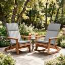Enipate 2 Pack Outdoor High Back Chair Cushion, Weather Resistant Adirondack Rocking Chair Cushions, Patio Chair Seat Cushions