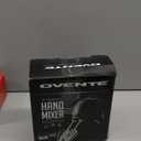 OVENTE 5-Speed Corded Electric Hand Mixer with Stainless Steel Whisks, Compact Portable Design with Snap-On Storage Case,150W Lightweight Handheld Mixer for Baking & Cooking, Black HM151B