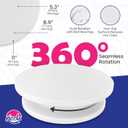 Riccle 88 pcs Cake Decorating Kit with Cake Turntable - Includes 50 Disposable + 2 Reusable Piping Bags and Tips Set, 24 Icing Piping Tips, 2 Spatulas, 3 Icing Comb Scraper, Baking Supplies