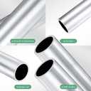 M METERXITY 2-Pack 300mm 6063 Aluminum Round Tube, 29mm ID 35mm OD Seamless Aluminum Tubing for Construction/Machining/DIY Crafting, Metal Straight Pipe [1.14"x1.38"x12"]