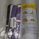 AWELL Purple Black White and Lavender Paper Pom Poms Tissue Flower for Birthday Graduation Retirement Halloween Party Decoration, 16 Counts