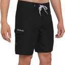 Quiksilver Men's Swimwear Regular Fit Fixed Waist UPF 50 Quick Dry 20 Inch Board Shorts (38, Black)