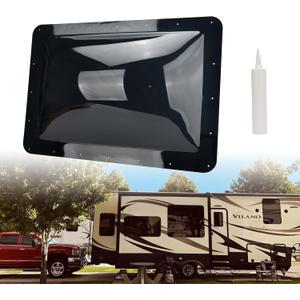 RV Skylight Outer Dome,18"x26" OD Universal Skylight Fits All Standard 14" x 22" Skylight Openings Replacement Travel Trailer RV Camper Truck (Smoke)