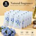 Linen Scented Sachet Bags - 12 Pack Drawer & Closet Freshener, Long Lasting Odor Eliminator for Wardrobes, Cars & Storage, Home Fragrance Air Freshener Sachets