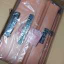 Carry On Luggage, 20Inch & 29 Inch Top Opening Airline Approved ABS+PC Hard Shell Suitcases with Silent Wheels, TSA Lock,Front Pocket and Wet-dry Separated Six-piece Set (AD Orange, 20Inch & 29 Inch)