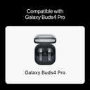 Premium Multi-Flange Eartips for Galaxy Buds4 Pro – Always Fits, Never Slips (Black)
