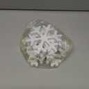 5 Pieces Christmas Wooden Snowflake Decor Winter Snowflake Wood Blocks White Snowflake Table Wood Signs Winter Tiered Tray Wooden Signs for Xmas Party Farmhouse Home Tabletop Shelves