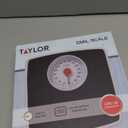 Taylor Battery Free Analog Scales for Body Weight, 330LB Capacity, Easy to Read Large 4.25-inch Dial, 10.3 x 10.6-inch Vinyl Mat Platform, Black