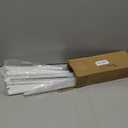 10 Pack Adjustable Shelf Brackets for Double Track System Closet Organization Heavy Duty Wire Shelf Brackets (White,11.5 Inches)