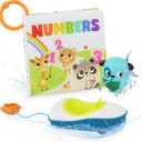 B. toys  Bath Book & Boat  Color Changing Bath Squirter & Pull  String Boat  Colors & Numbers  Convenient Travel Clip  10+ Months  Tub Time Book + Pull & Go Rider
