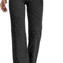 Baggy Jeans for Woman High Waisted Loose Straight Leg Wide Leg Denim Jean Womens Boyfriend Y2K Pants Trendy (Black)