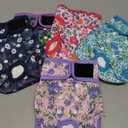 5 Pack Reusable Diapers for Doggie, Highly Absorbent Dog Diapers Female for Pet with Incontinence or Frequent Urination, Medium Dog Diapers Female, Flowers