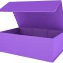 Purple Gift Box 10" x 6" x 3" with Magnetic Closure Lid Gifts Boxe for Presents,Bridesmaid Gift Boxes,Cute Box,Birthday Gift Boxs,Luxury for Gifts Packaging, Magnetic Gift Box for Wrapping Gifts (Purple)