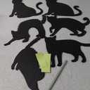 Anditoy 6 Pack Halloween Black Cat Yard Signs with Stakes Scary Silhouette Halloween Decorations for Outdoor Yard Lawn Garden Halloween Decor