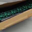 Drainage Tiles Modular Interlocking Floor Tiles with 1 Pc Plastic Hammer 12" x 12" Cushion Mat Non Slip Rubber Floor mat with Holes for Pool Bathroom Deck Kitchen Patio(Dark Green,12 Pack)