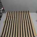 OJIA Outdoor Porch Rug Front Door Mat 24"x51" + 3x5 Washable Outdoor Rug Black and Tan Striped Outdoor Porch Rug Entryway Rugs Indoor Front Door Mat Outside Entrance