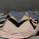 HBselect Women Maternity Bras 5 Pack Nursing Bras for Breastfeeding Seamless Pregnancy Sleep Bralette with Extra Extenders (Medium, 5pack(black/Nude/Pink/Dusty Blue/Dusty) Pink)