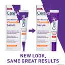 CeraVe Vitamin C Serum for Face with 10% Pure Vitamin C, Hyaluronic Acid & 3 Essential Ceramides, Skin Brightening Antioxidant Serum, Hydrates & Improves Skin Tone & Texture, Fragrance-Free, 1oz