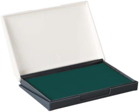 Premium Quality Felt Rubber Stamp Ink Pad, Medium 2-3/4" x 4-3/8", Durable Lightweight (Green)