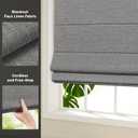 LazBlinds No Drill Cordless Roman Shades, 20" W x 60" H, Vintage Ash | Tool-Free Blackout Thermal Insulated UV Blocking Window Blinds, Lightweight Fabric Blinds for Indoor Windows