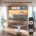Short Throw Projector 4K, Now with Netflix, Auto Focus, 40W Dolby
1500ANSI Portable Projector with Dual-Mode Stand, HDR10+, AirPlay, Outdoor Movie Projector for Bedroom/Home Theater/Camping