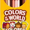 Crayola Colors of the World Colored Pencil Set (24ct), Skin Tone Colored Pencils for Kids, Coloring Book Pencils, Gifts for Kids (Pack of 6)