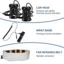 Ionic Foot Bath Detox Machine, Foot SPA Detox Cleanse Machine with 2 Arrays, Far Infrared Waistbelt, 80pcs Liners