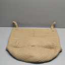 Jute Rope Laundry Hamper Basket by YOUDENOVA, 58L Tall Laundry Basket, Baby Nursery Hamper for Blanket Storage for Bedroom-Large-Jute