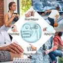 Grip Strengthener Kit & Flying Disc(4 pack) Ideal for Kids, Adults with Adjustable Hand Grip, Finger Exerciser, Hand Strength Ring for Muscle Therapy, Injury Recovery & Stress Relief