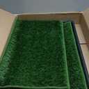 Artificial Grass Puppy Pee Pad for Dogs and Small Pets - 20x25 Reusable 4-Layer Training Potty Pad with Tray - Dog House and Pet Supplies by PETMAKER