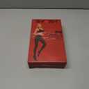 3 x HA WA Black Tights for Women, 2 Pairs Opaque Tights with Control Top Pantyhose (Black, XL)