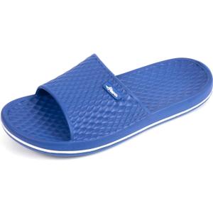 FUNKYMONKEY Womens Bathroom Shower Slippers Indoor Home Beach Non Slip Sandal (7, Royal Blue/Fmb)