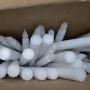 Baquler 50 Pcs 8.5 Inch LED Flameless Taper Candles Bulk Battery Operated Taper Candles Flickering Candlesticks for Wedding Church Valentines Day Table Decoration