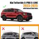 KINGGERI 330LBS All Aluminum Roof Rack Cross Bars Fit for Kia Telluride X-PRO X-LINE 2023 2024 2025 (with Raised Side Rails), Lockable Roof Rails Crossbars Rooftop Cargo Luggage Rails Kayak Canoe