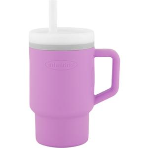 Infantino My 1st Tumbler  Adorable Miniature Tumbler with Toddler-Friendly Straw and Handle, Encourages Hydration, Easy to Clean, Lilac
