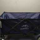 Carro de playa, carrito plegable resistente con neumticos todo terreno de 9 pulgadas y soportes para bebidas, carrito de comestibles para jardn, deportes, campamento, actividades al aire