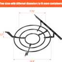 QuliMetal Chrome Plated Steel Stove Grate for Weber Traveler Portable Gas Grill, fits Weber 9010001 Traveler Portable Gas Grill - Rust-Resistant, Durable