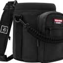 NATURE PIONEOR Neoprene Insulated Water Bottle Holder with Shoulder Strap for Half Gallon 84OZ Sports Water Jugs Bottles, Carrier / Pouch Sleeve for Outdoor Camping, Hiking, Fishing