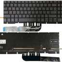 GinTai Laptop US Backlit Keyboard Replacement for Dell G15 (5510, 5511, 5515, 5520, 5521, 5525) 0H4XRJ 343NN 0TJ0J6 490.0GE07.0A01 (Orange Red Backlit)