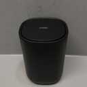 Cesun Mini Desktop Trash Can with Swing Lid, 0.4 Gallon Small Desk Trash Can, Countertop Wastebasket, Modern Tiny Tabletop Bin for Home Office, Makeup Area, or Car Interior (Black)