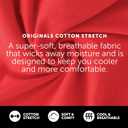 Hanes Originals Womens Mid-Thigh Boxer Brief Pack, Stretch Cotton Underwear, 4-Pack (S)