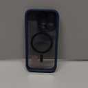 for iPhone 15 Pro Case, Compatible with MagSafe, Built-in Privacy Screen Protector and Camera Protection, Anti Spy Full Body Dustproof Shockproof Hard Phone Case 6.1", Dark Blue