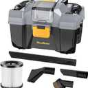 20V Cordless Vacuum Cleaner-Wet/Dry Shop Vac,2.6 Gallon Capacity,Compatible with DeWALT Batteries (Battery Not Included),Ideal for Cleaning Car,Home Spaces,and Workshops RCSV-20