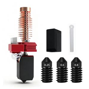 0.4MM Upgrade Ceramic Nozzle for Flashforge Adventurer 5/ 5M Pro Hotend Kit Quick-Detachable Hardened Nozzle High Thermal Conductivity Print Head for Flashforge Adventurer 5M Pro