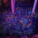Solar Garden Firework Lights Outdoor, 5 Pack 450 LED 8 Lighting Modes Waterproof Landscape Decorative Sparklers Twinkling Starburst Lights for Yard Pathway Walkway Christmas, Colorful